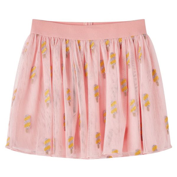 vidaXL Saia de Tule para Criança Rosa-claro 104 - 14638