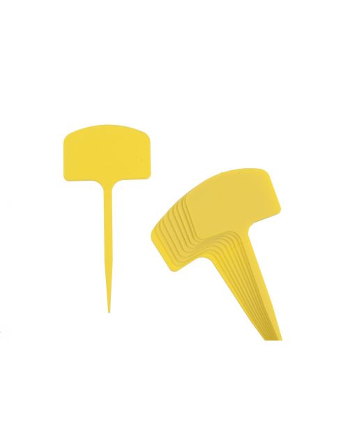 Nature Plaatetiketten - Kweekbenodigdheden - 0.2x5.5x12.5 cm Geel 10 stuks