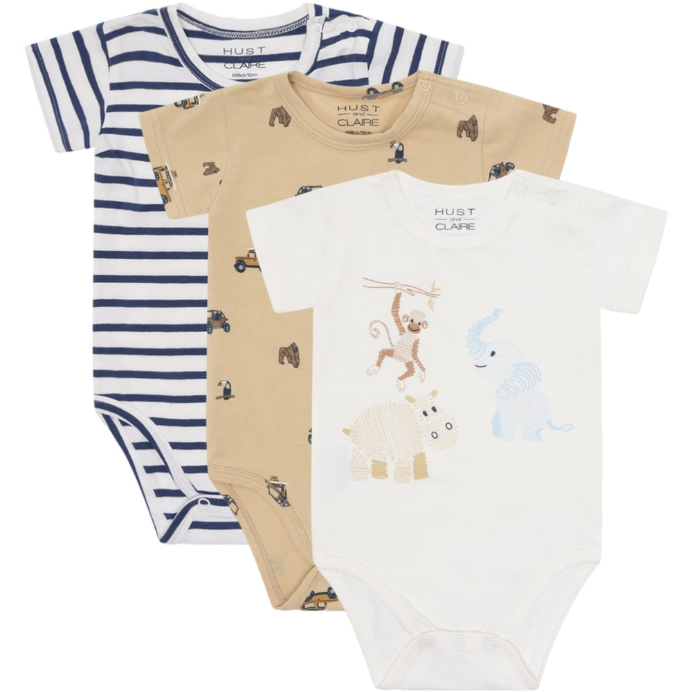 Køb Hust & Claire Pale Khaki Bertram Body 3-pak