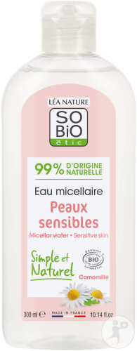 So'Bio Étic Eau Micellaire Peaux Sensibles Camomille Bio Flacon 300ml