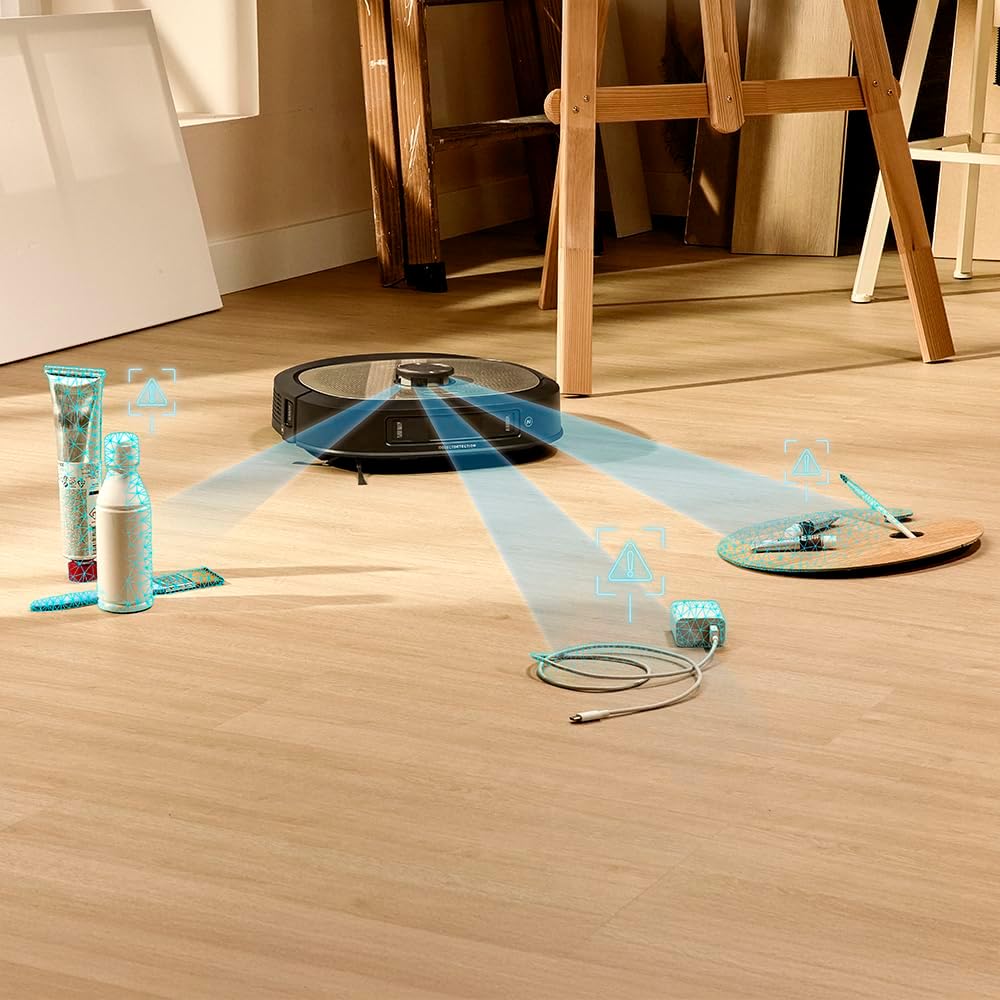 Cecotec Saugroboter und Wischroboter mit Selbstentleerungsstation, KI und Laser Conga Z100 X-Treme. Lasernavigation und Künstliche Intelligenz, 20000Pa, Professionelles Wischen, XXL Bimaterial-Mopp