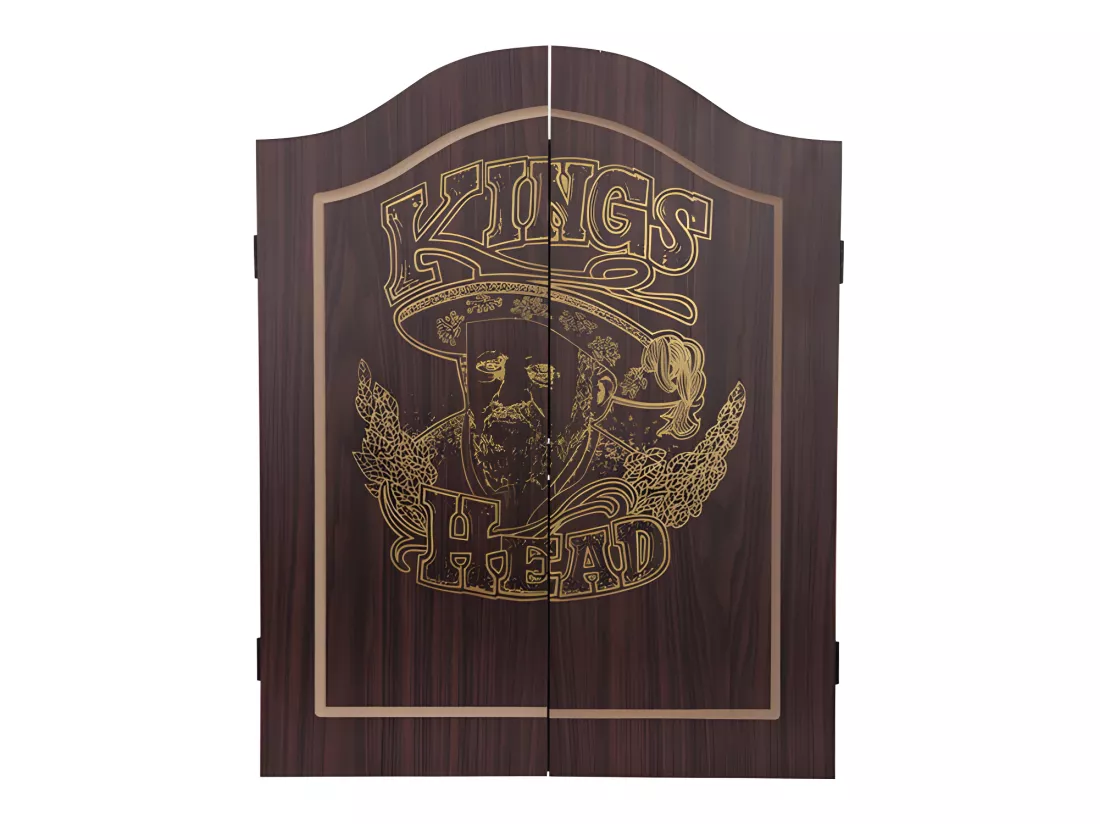 Jeu de fléchettes professionnel D45cm King's Head - Naturel