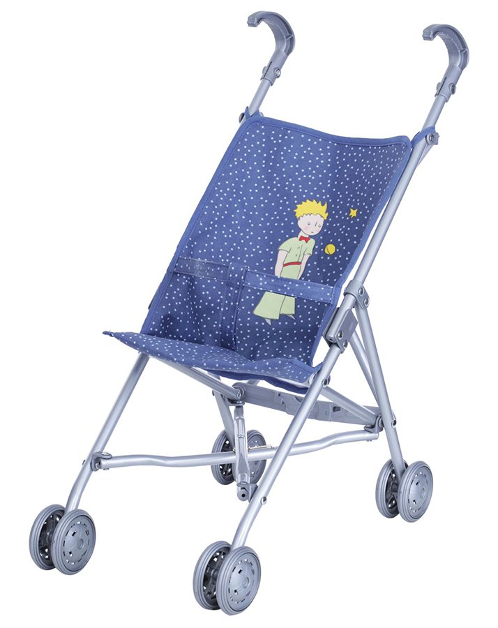 Puppenwagen DER KLEINE PRINZ gepunktet in blau