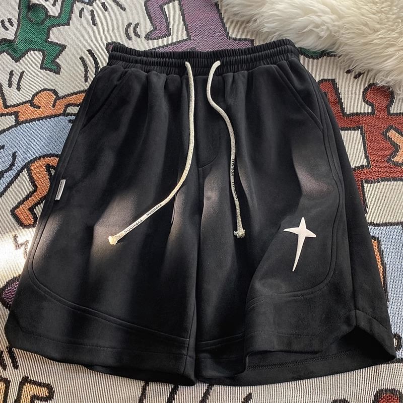 Lingaris - Shorts met trekkoord en sterrenprint
