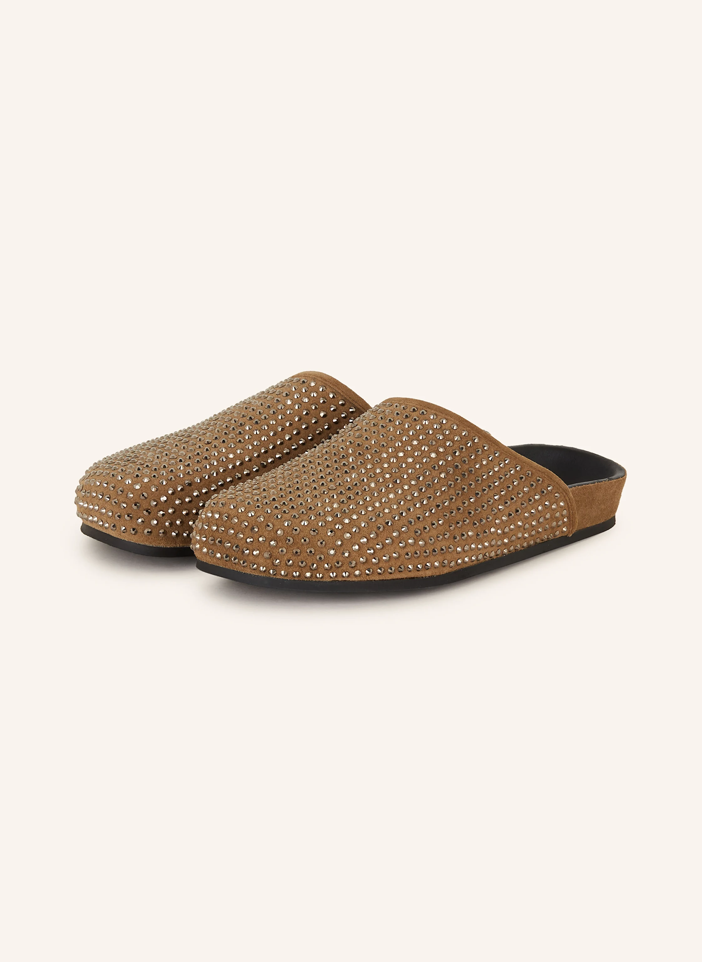 SANDRO Mules mit Schmucksteinen