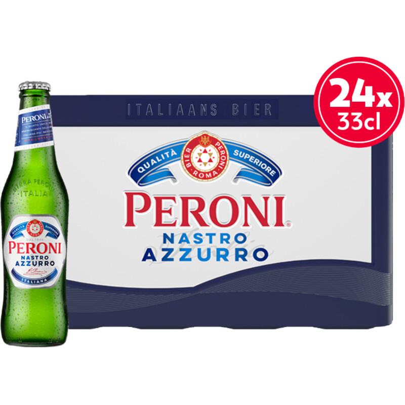 Peroni Nastro azzurro Italiaans bier krat