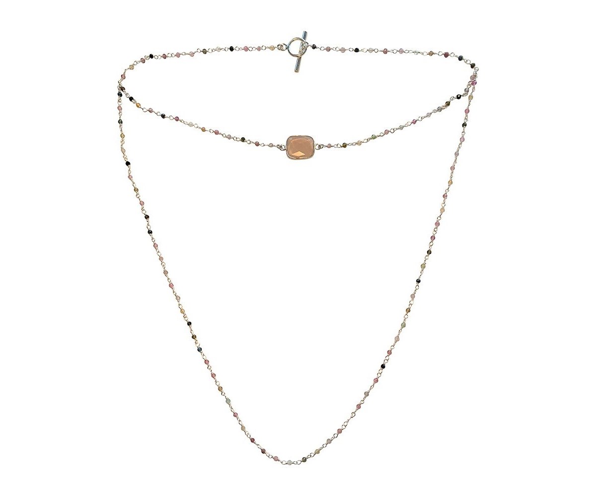 Collier bijou de dos/recto verso Warrior argent