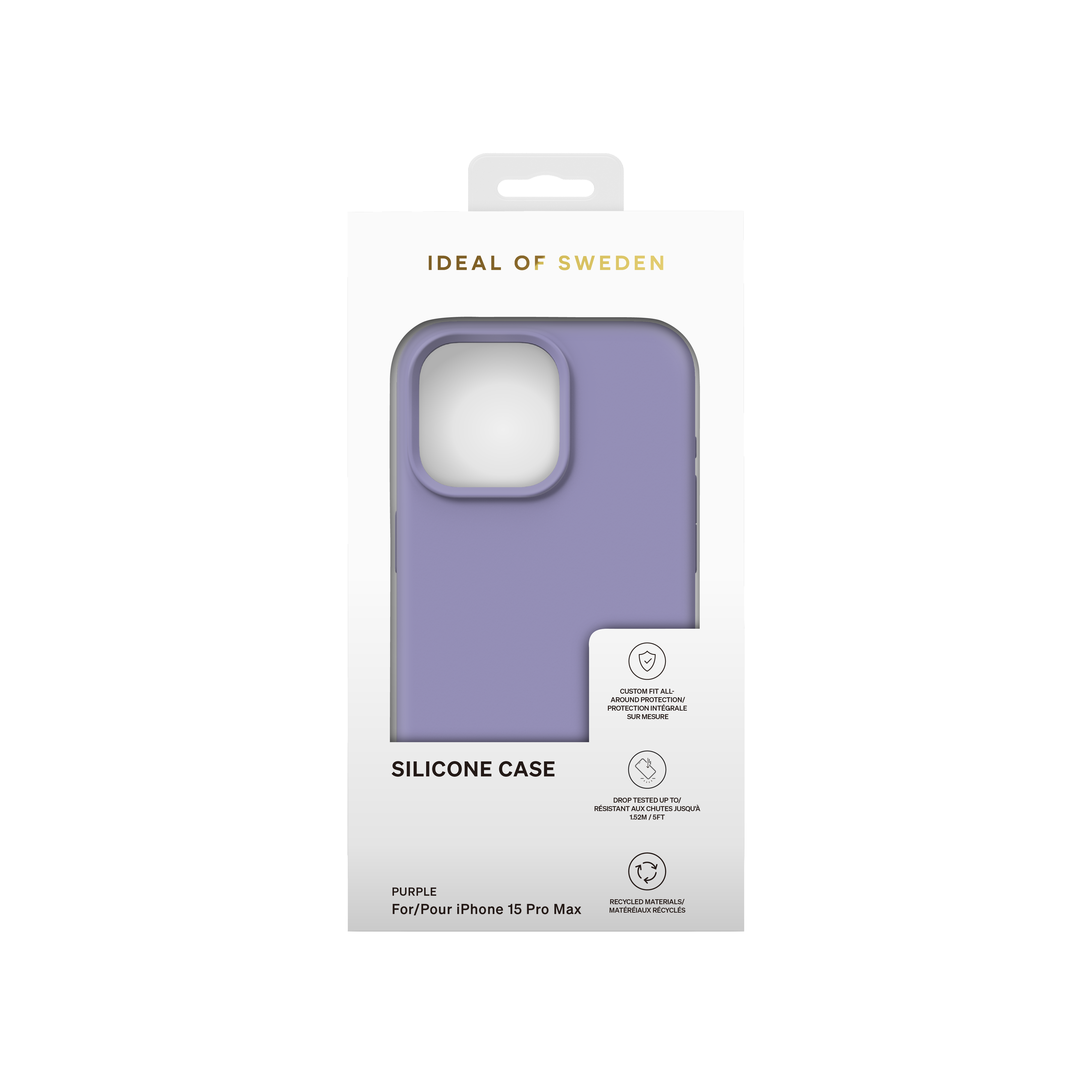 iPhone 15 Pro Max Silikon Hülle Case Recycled (IDSIC-I2367P-474) - Lila