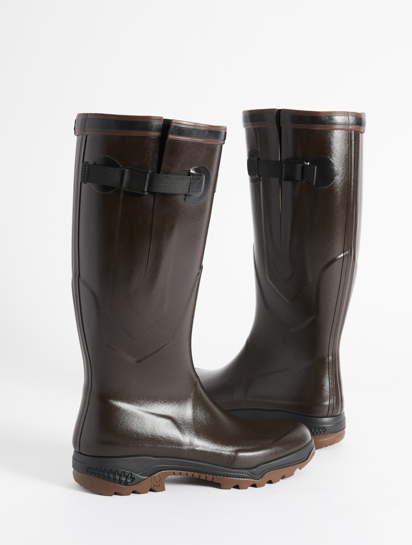 La première botte anti-fatigue  adaptée à tous les mollets BRUN