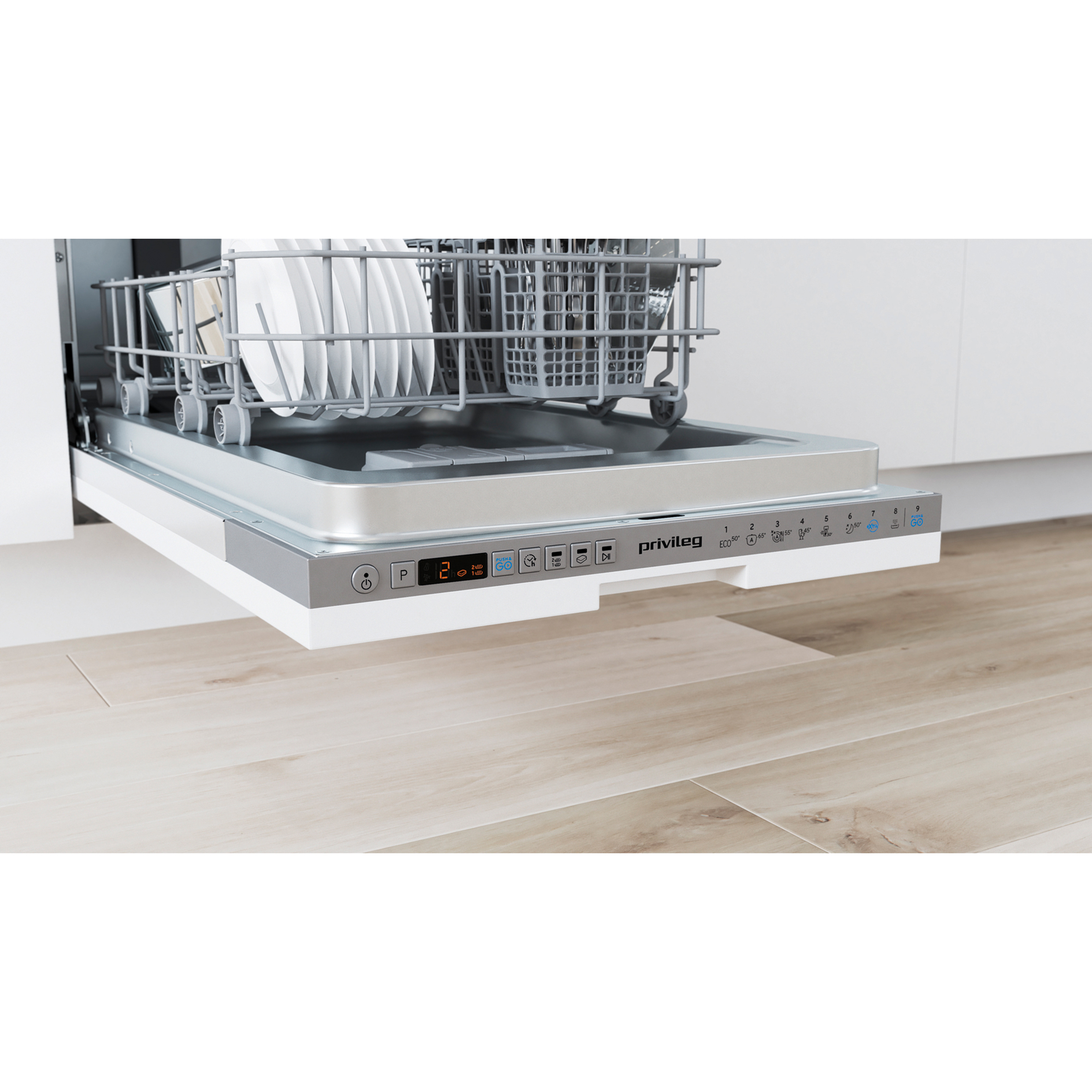 PRIVILEG Geschirrspüler RSIO3T224E - vollintegriert - E - 45 cm
