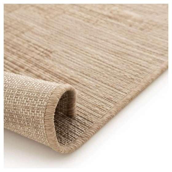 Tapis d'intérieur ou d'extérieur aspect naturel - amaya - beige - 200 x 290 cm