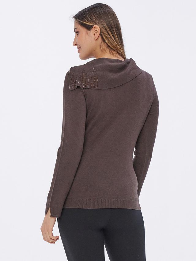 Feinstrick Pullover Zipkragen