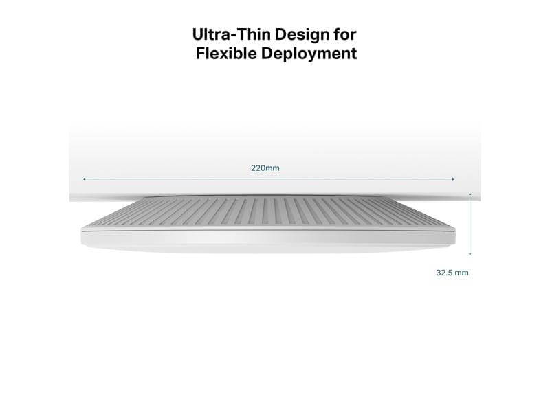 TP-Link Mesh Access Point Omada WiFi 7 EAP773 BE9300 Tri-Band WiFi 7 Accesspoint zur Deckenmontage