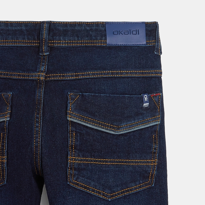 Jean skinny bi-stretch bleu garçon