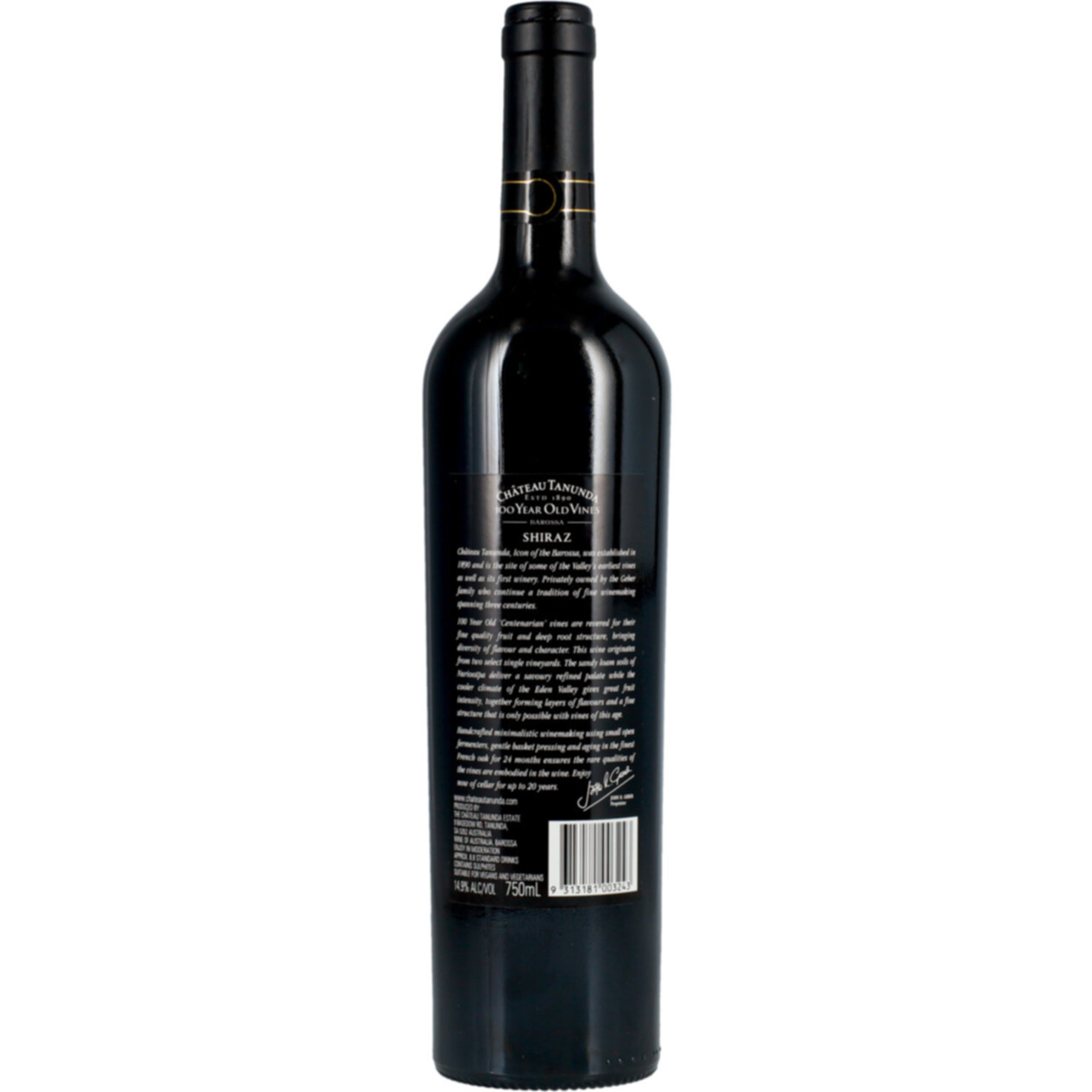Barossa Shiraz 100 Year Old Vines Château Tanunda -75cl