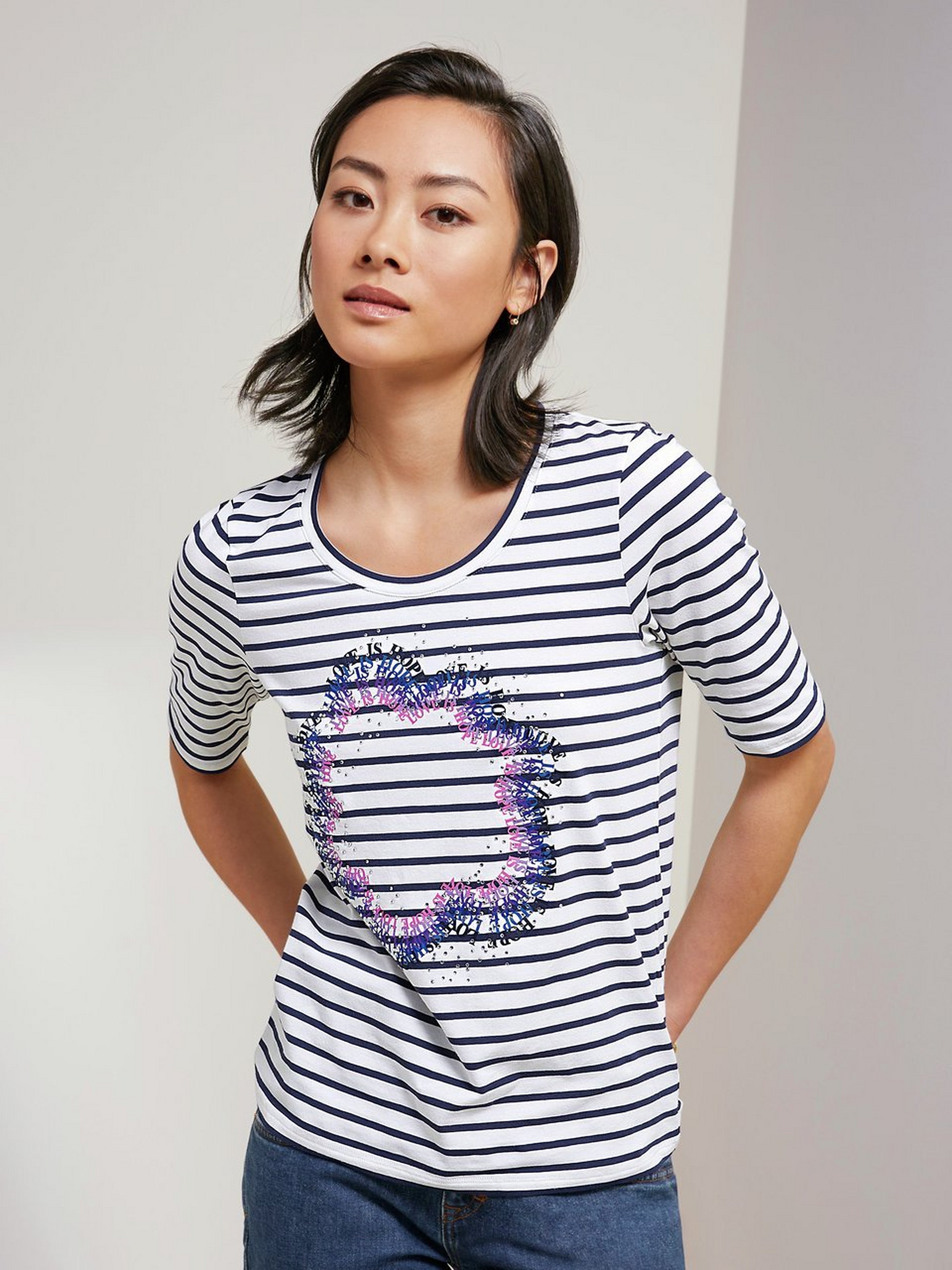 Rundhals-Shirt