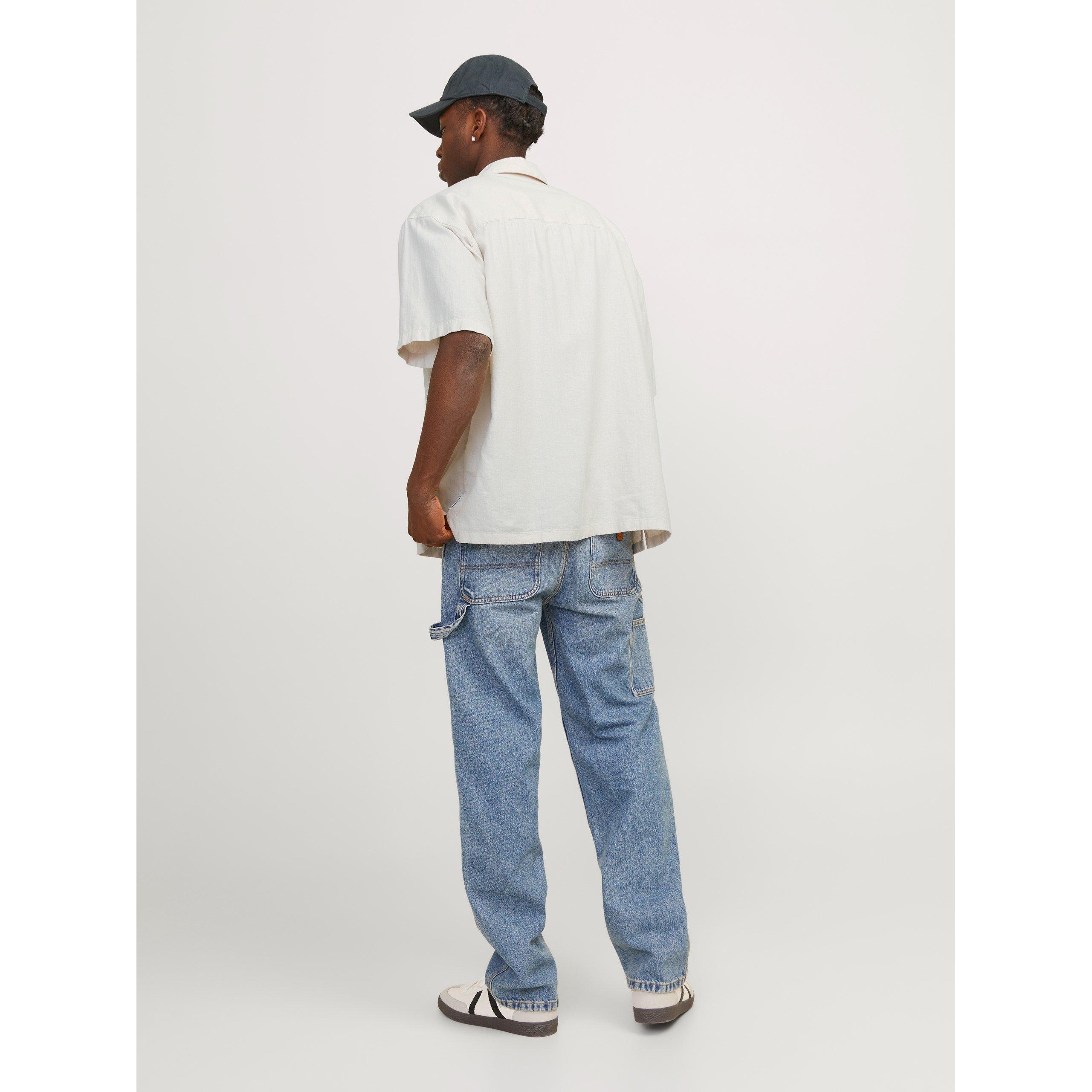 Jack and Jones Faro Linen Oversized Short Sleeve Shirt