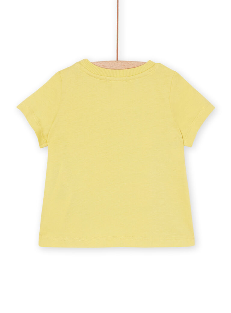 T-shirt ambre jaune à motif requin marteau
