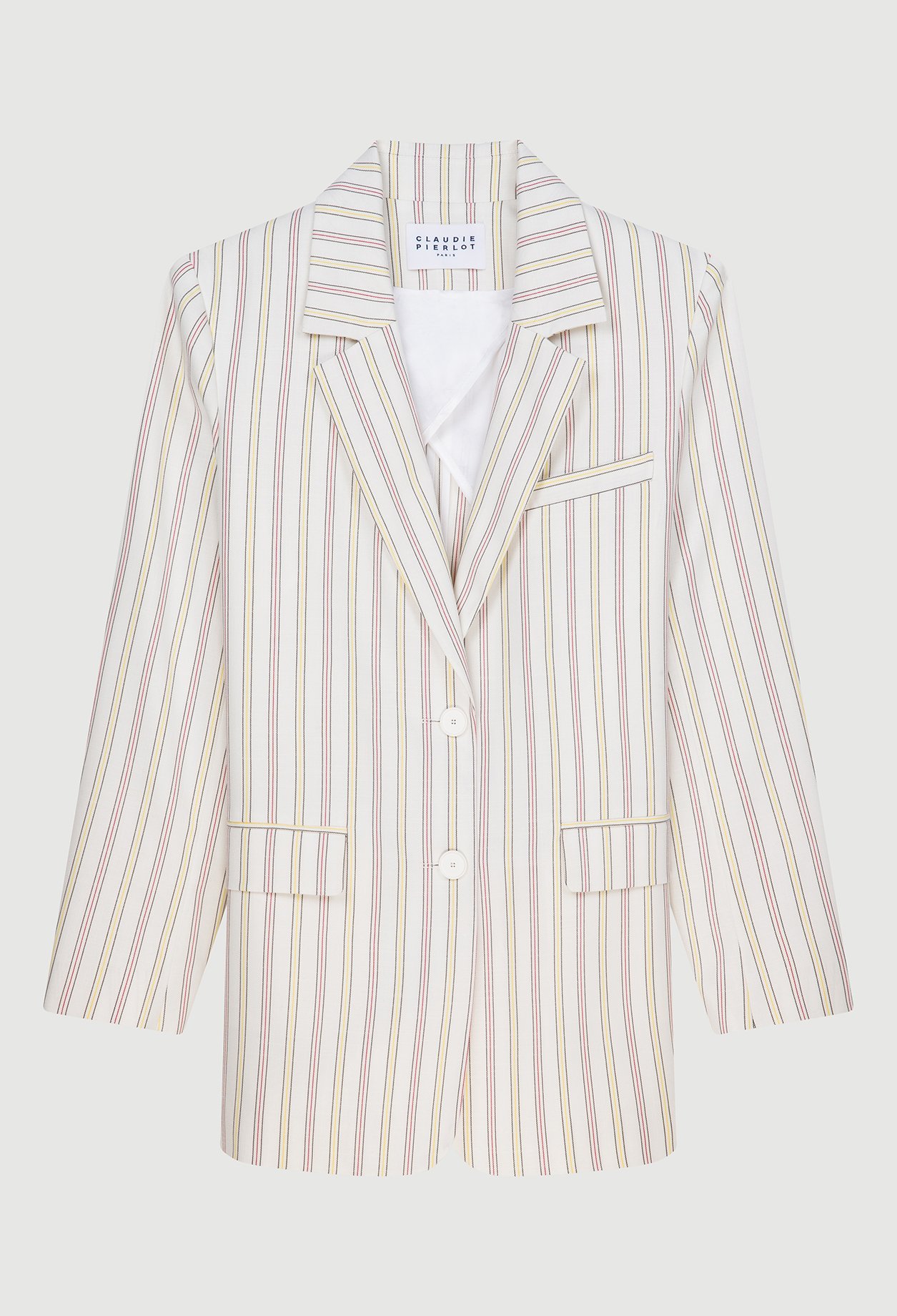 Veste de tailleur rayee