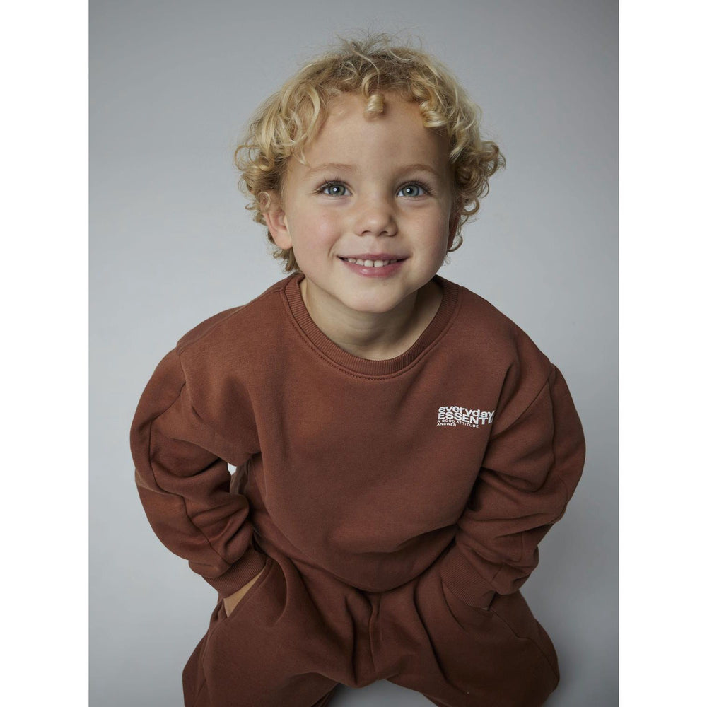 Køb Name It Carob Brown Nmmokian Ls Rlx Swe Bru Bf