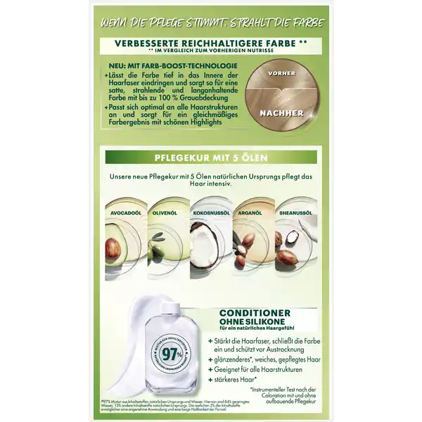 Ultra Crème Dauerhafte Pflege-Haarfarbe 8N Nude Natürliches Blond