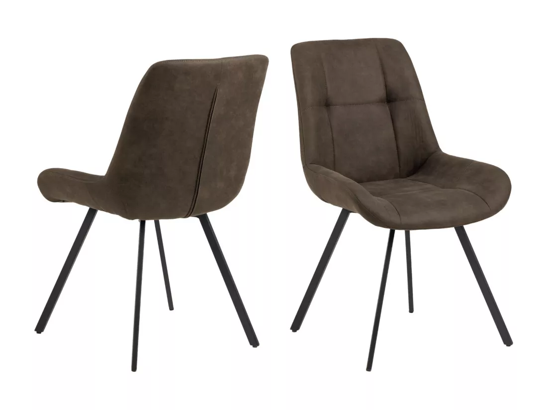 Waylor Chaise de salle à manger anthracite.