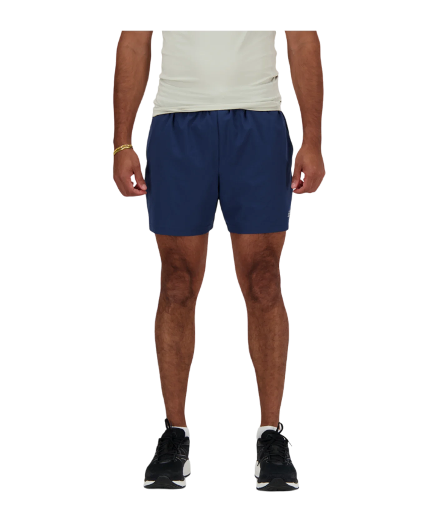 New Balance Essentials 5in Short Blau FNNY