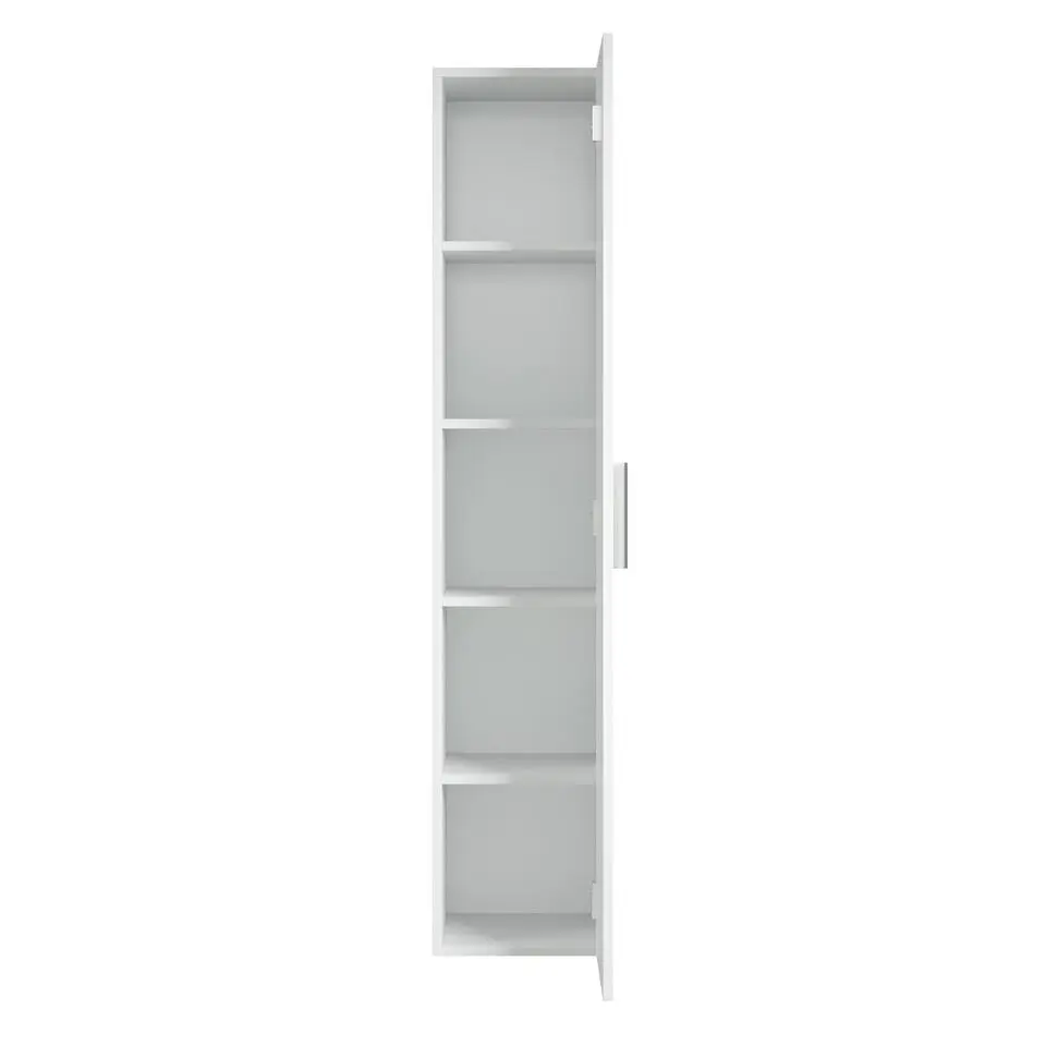 Badplaats Badkamerkast Pluto 30 x 30 x 150 cm - Wit - Hangende Badkamerkasten