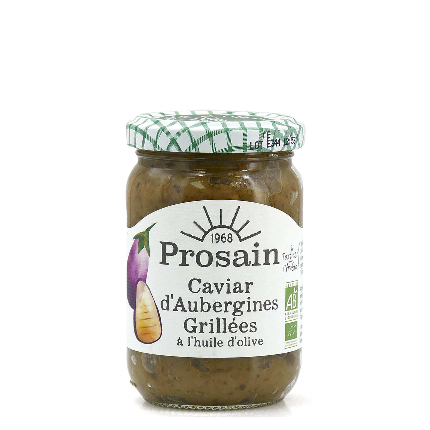 Caviar d'aubergines grillées bio - Prosain