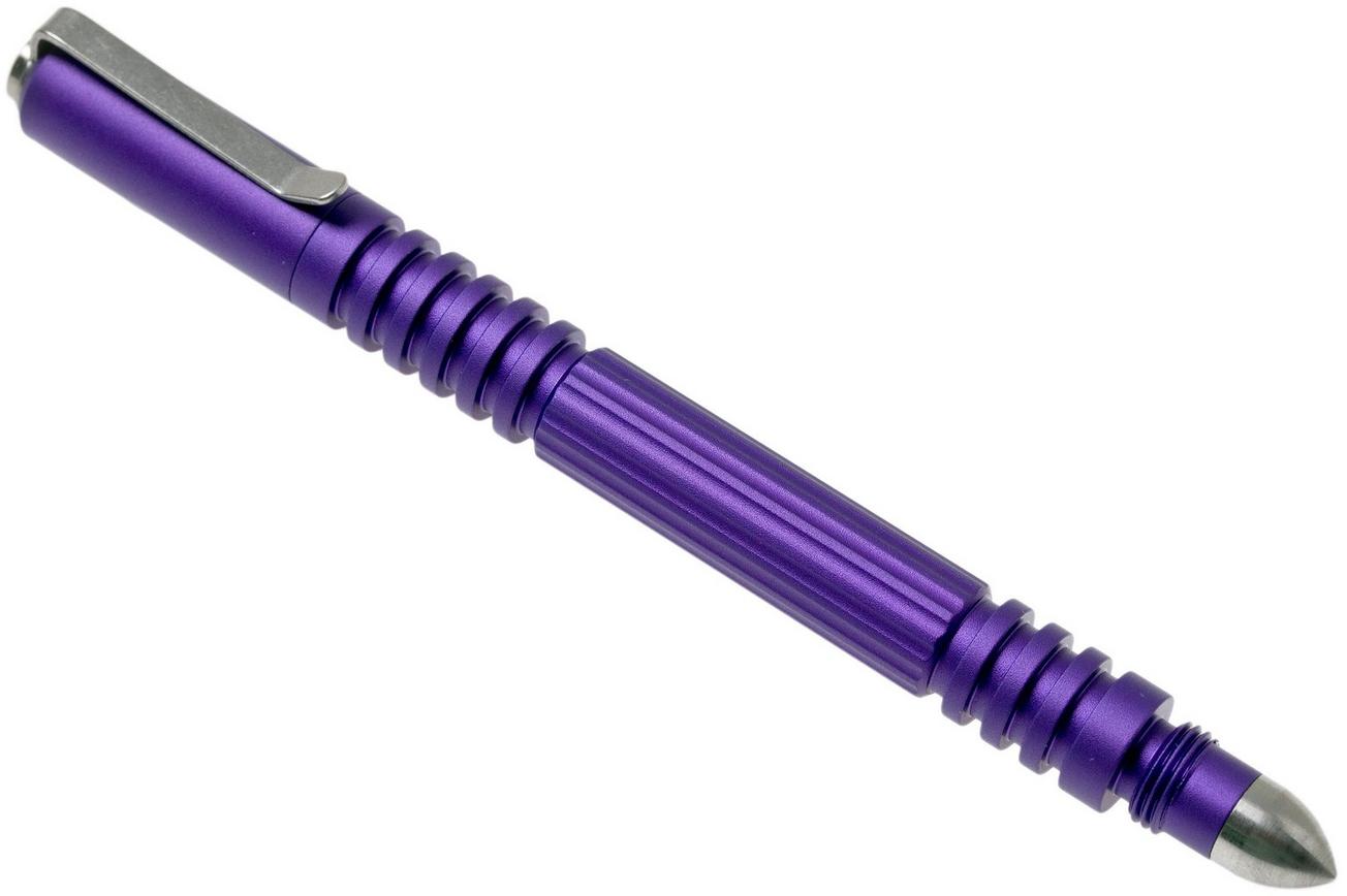 Rick Hinderer Investigator Pen Aluminium Matte Purple, tactische pen