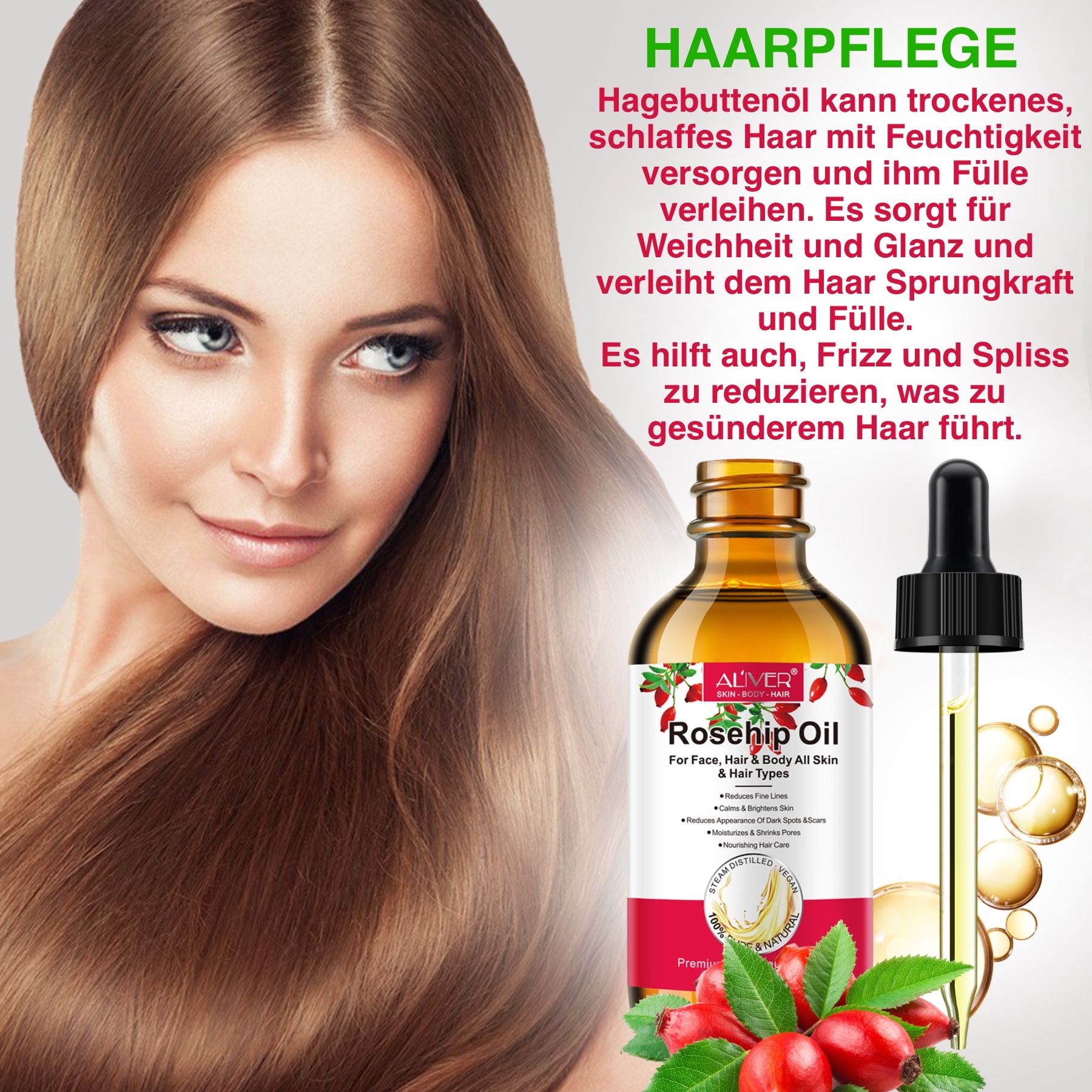 ALIVER Hagebutten Haaröl
