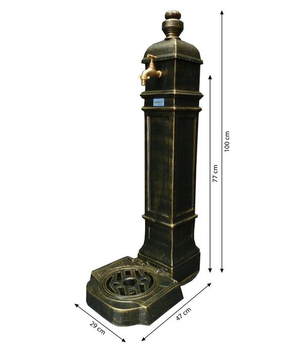 Tomco Aluminium-Standbrunnen Belvedere, ca.