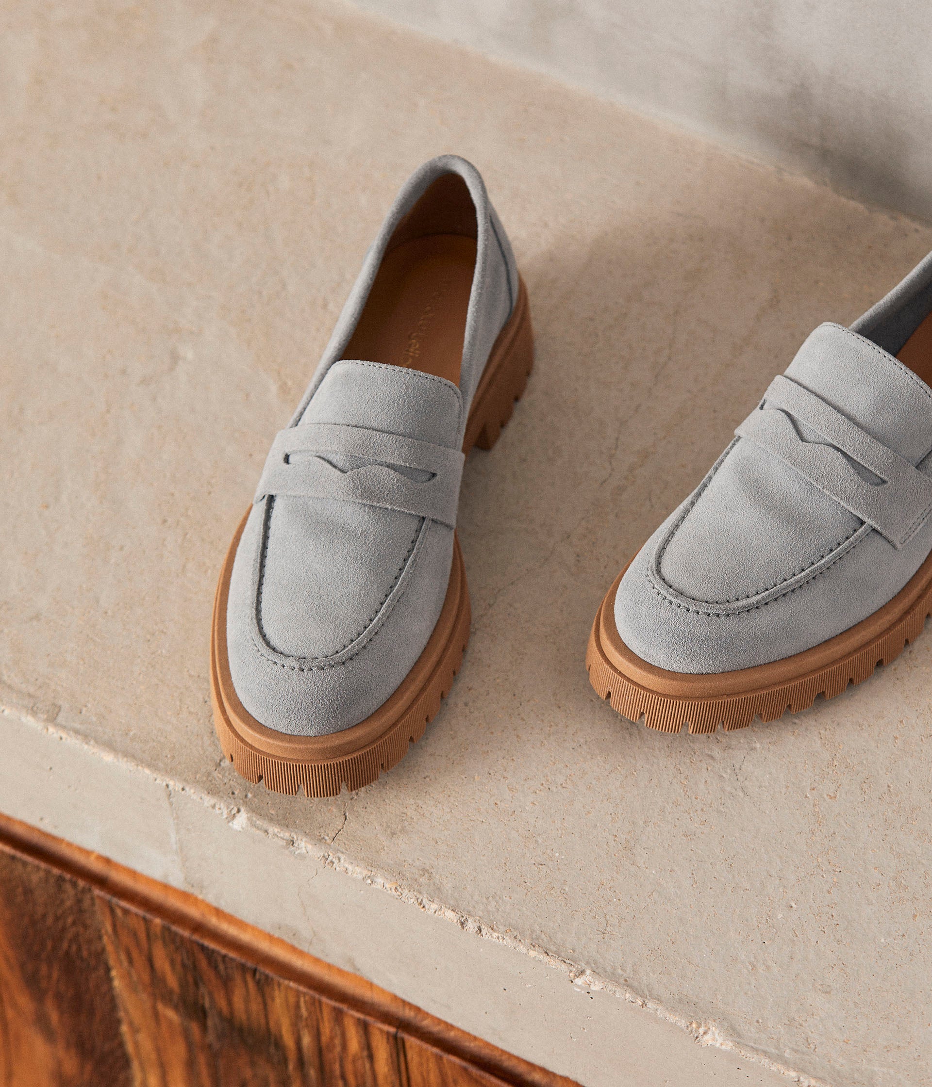 Mocassins cuir velours Pharell
