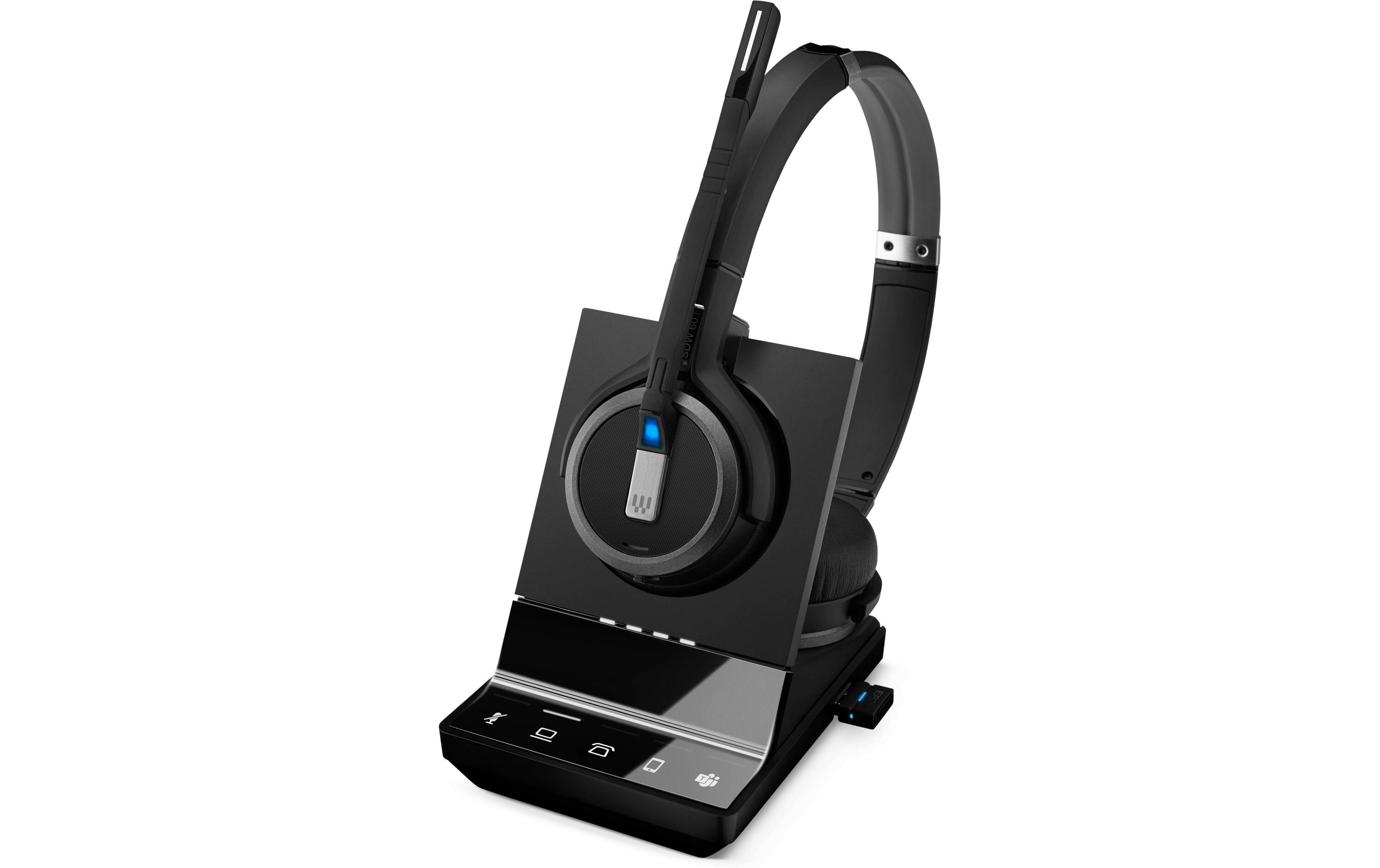 Headset IMPACT SDW 5066T Basisstation, inkl. BTD Dongle<br>Kabelloses DECT-Headset mit Basisstation für die Triple-Konnektivität