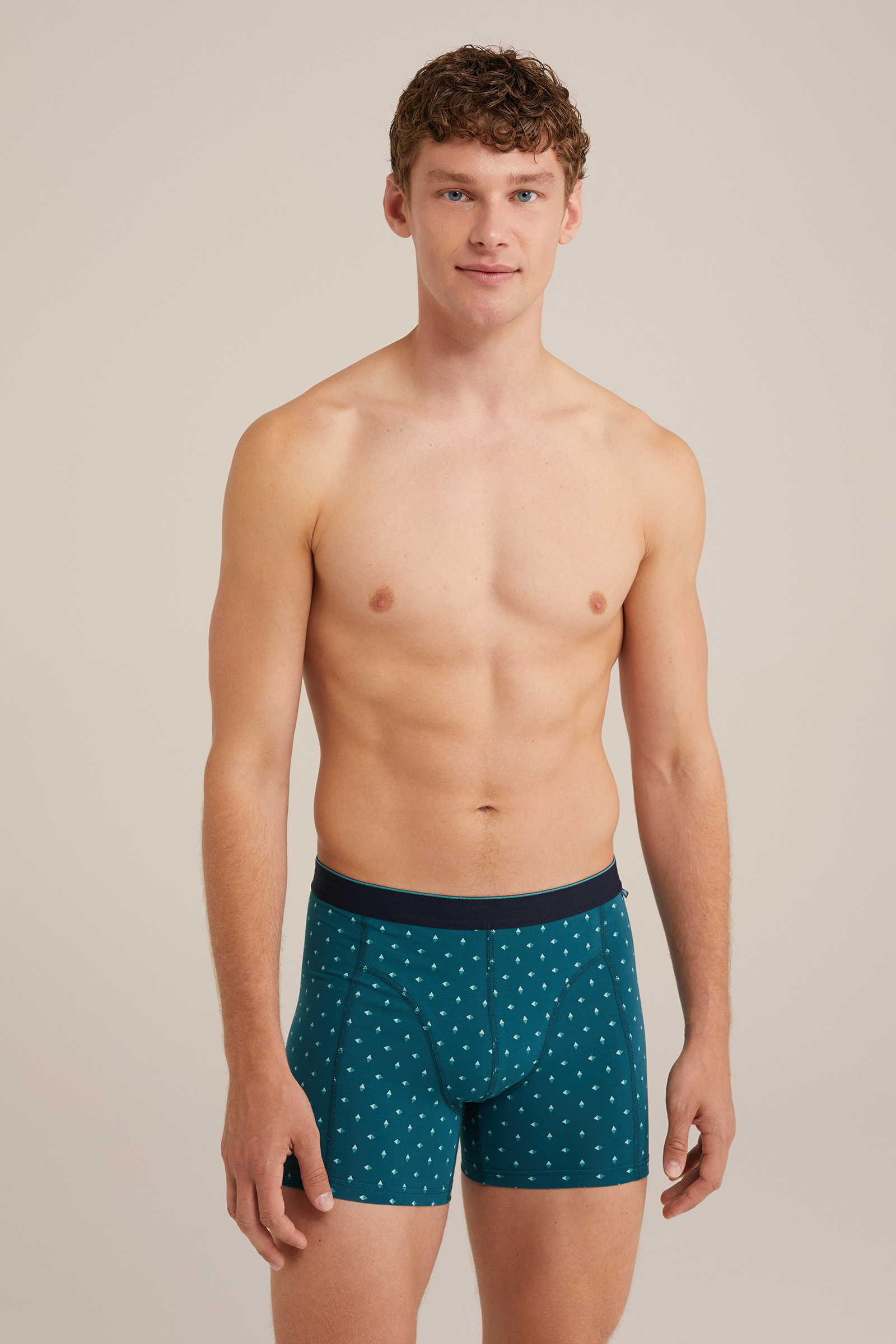 boxershort met dessin WE Fashion Groen