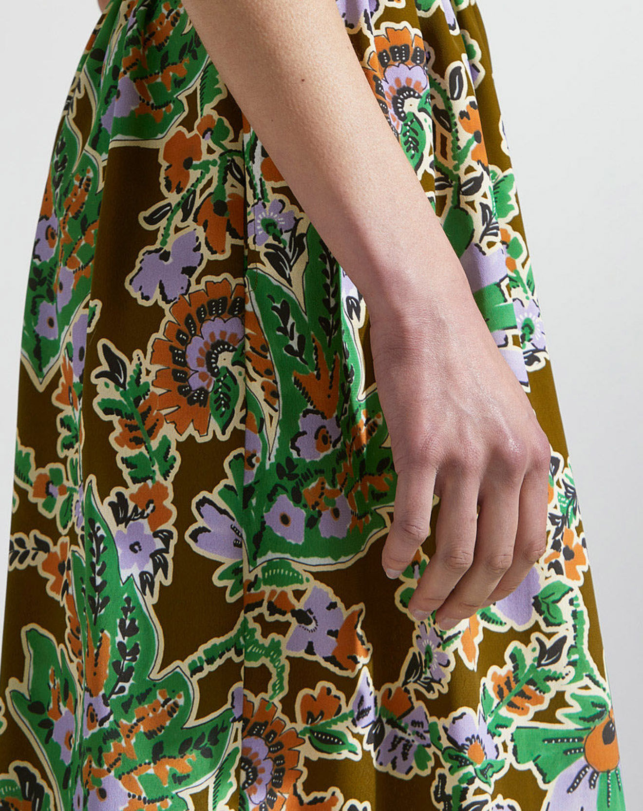 Jodhpur Jupe Rocha print fleurs multicolore