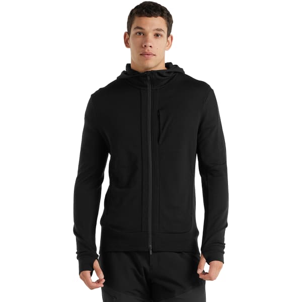 Veste polaire ICEBREAKER QUANTUM III LS ZIP HOODIE BLACK