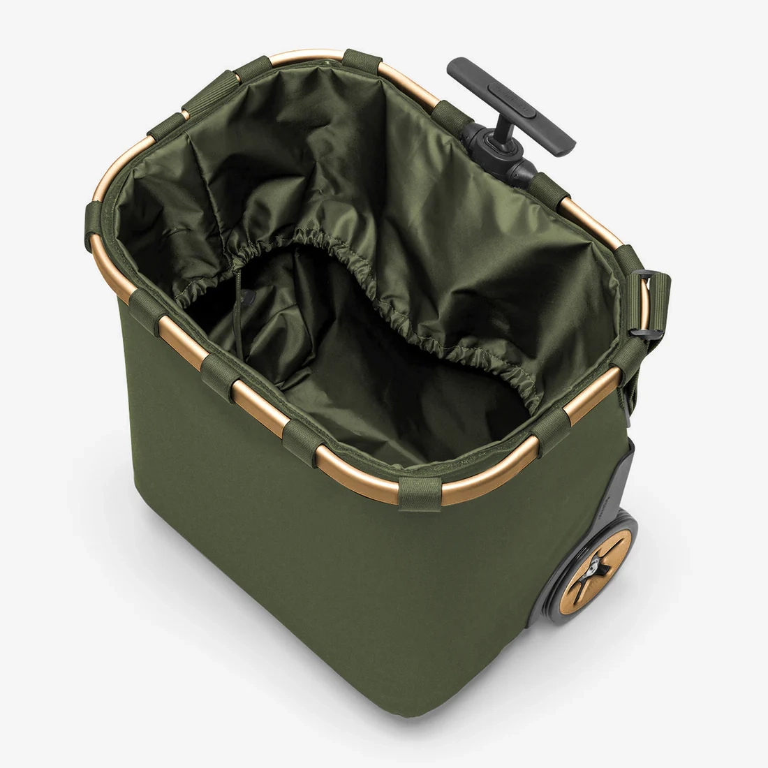 (40l) Carrycruiser Einkaufstasche Trolley Shopping Einkaufswagen mit Rollen   Schultergurt (OE5054) - Forest Gold