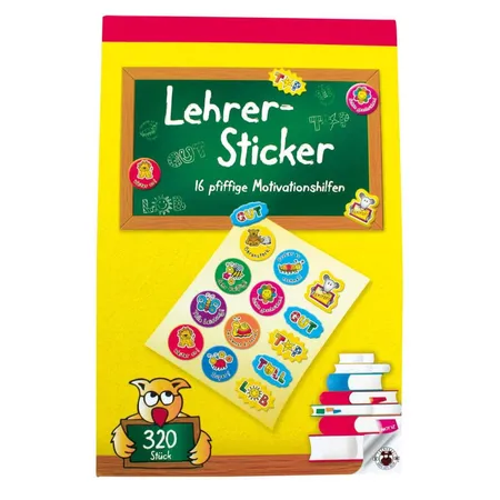 Trendhaus Lehrer-Stickerbuch 16 pfiffige Motivationshilfen