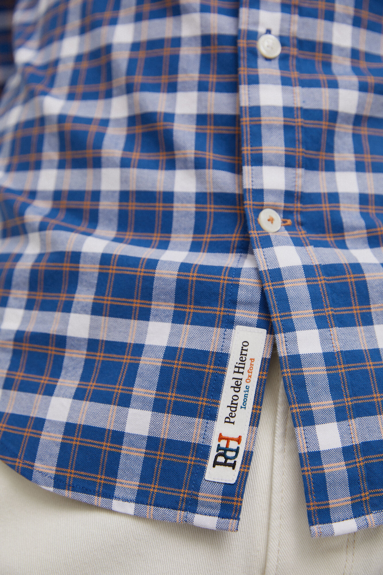 Camisa icônica oxford cuadros - Azul