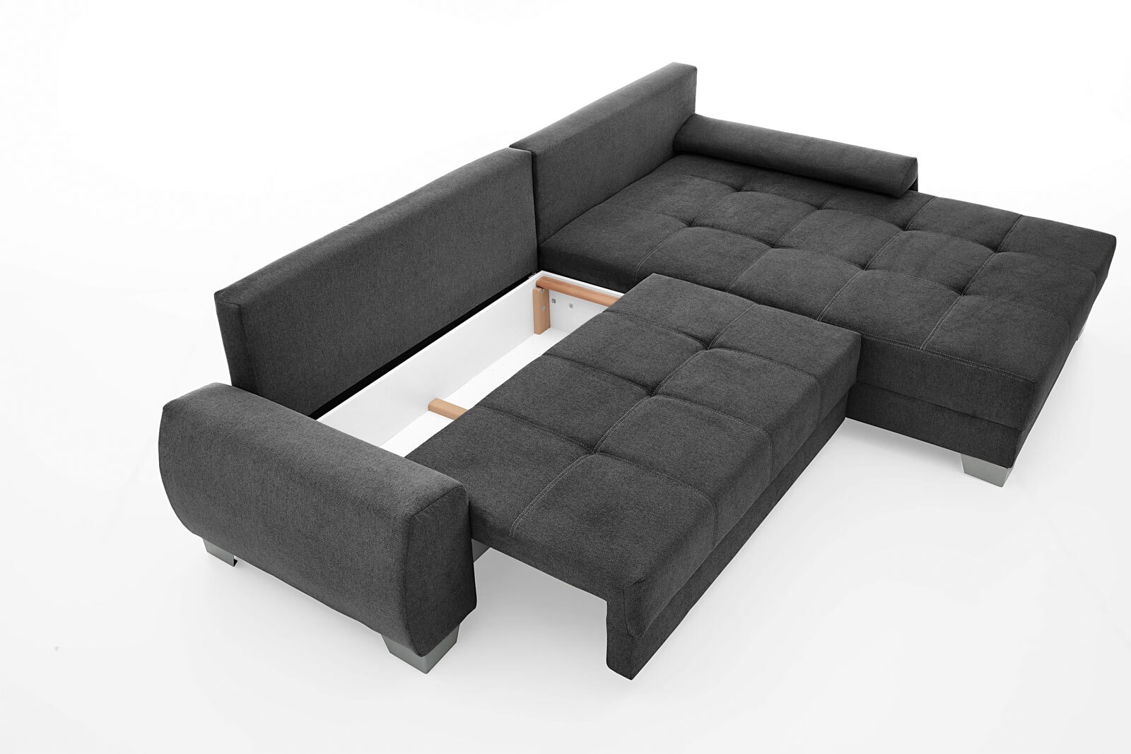 Ecksofa MURPHY 290 x 190 cm dunkelgrau