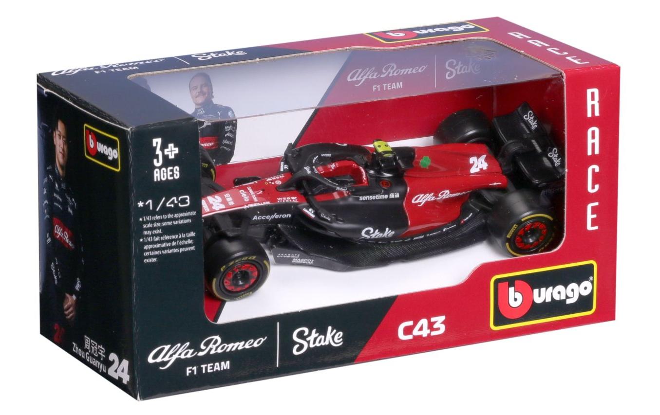 Alfa Romeo F1 Team Stake C43 Zhou 2023 1:43Sammlermodell im Massstab 1:43