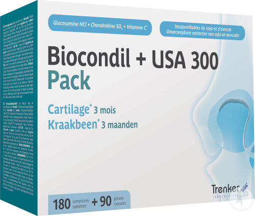 Trenker Biocondil + USA300 Cartilage Complément Alimentaire 180 Comprimés + 90 Capsules