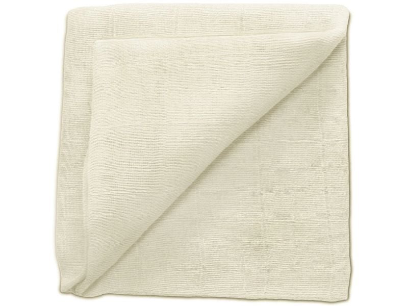 ZEWI bébé-jou Mulltuch Offwhite 60 x 60 cm Gaze-Tuch für Babys