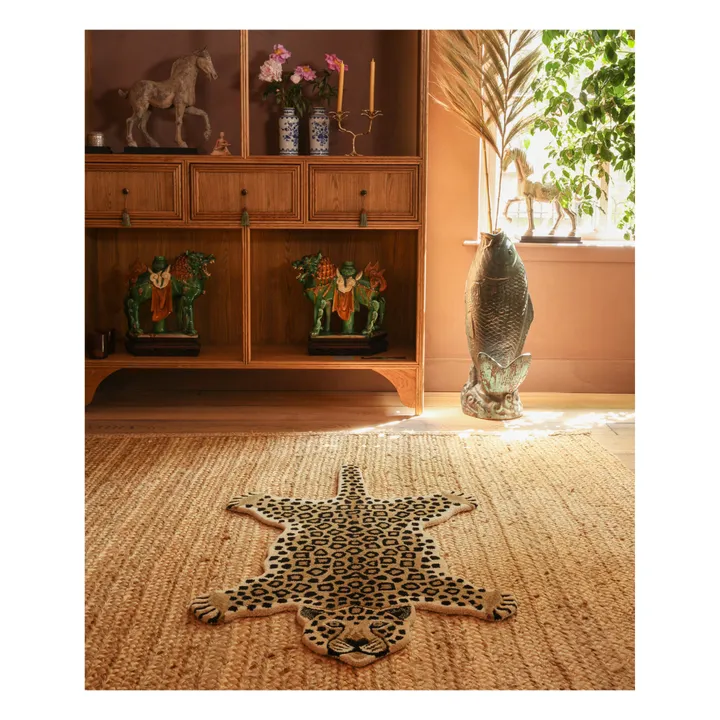 Doing Goods Tapis léopard en laine