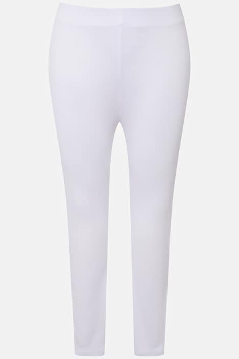 Leggings, Skinny Fit, Rippjersey, Elastikbund