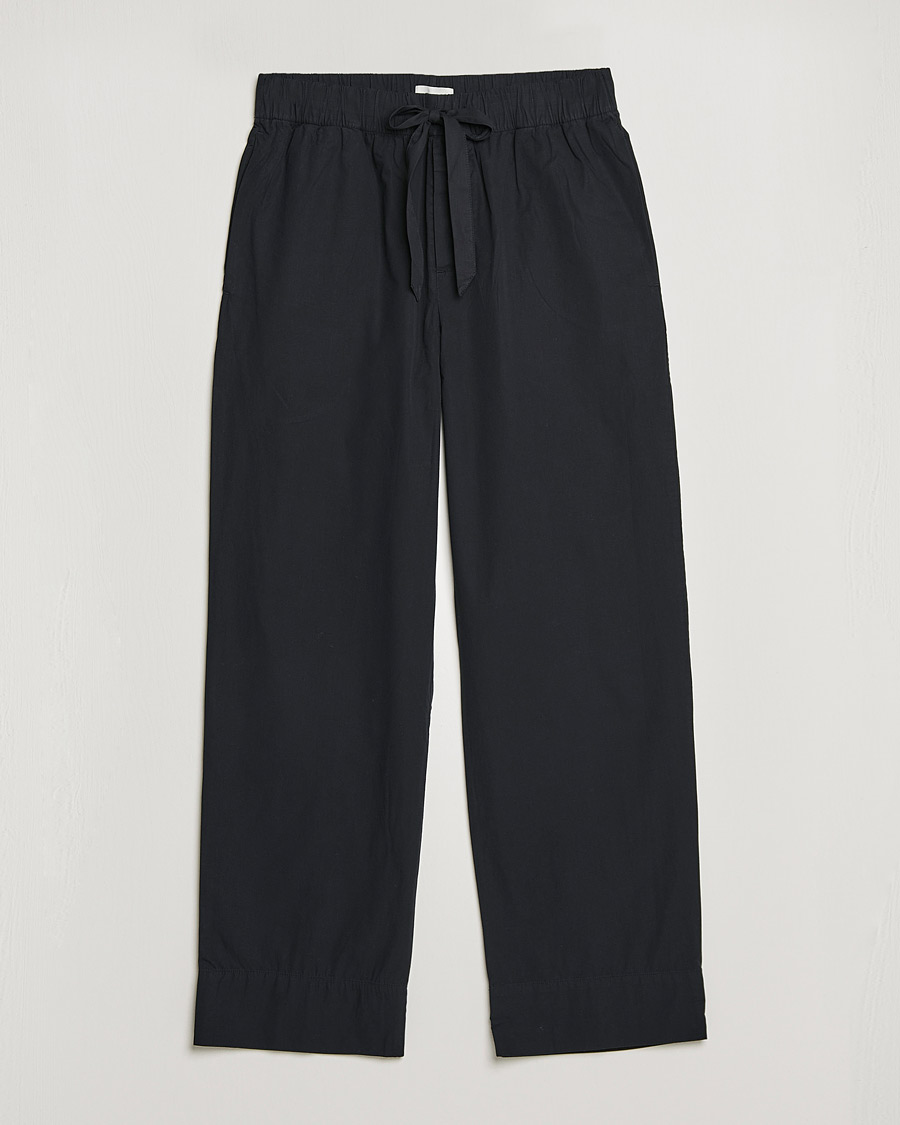 Tekla Poplin Pyjama Pants All Black