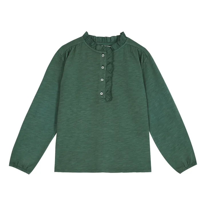 Emile et Ida Blouse Jersey Coton Bio | Vert