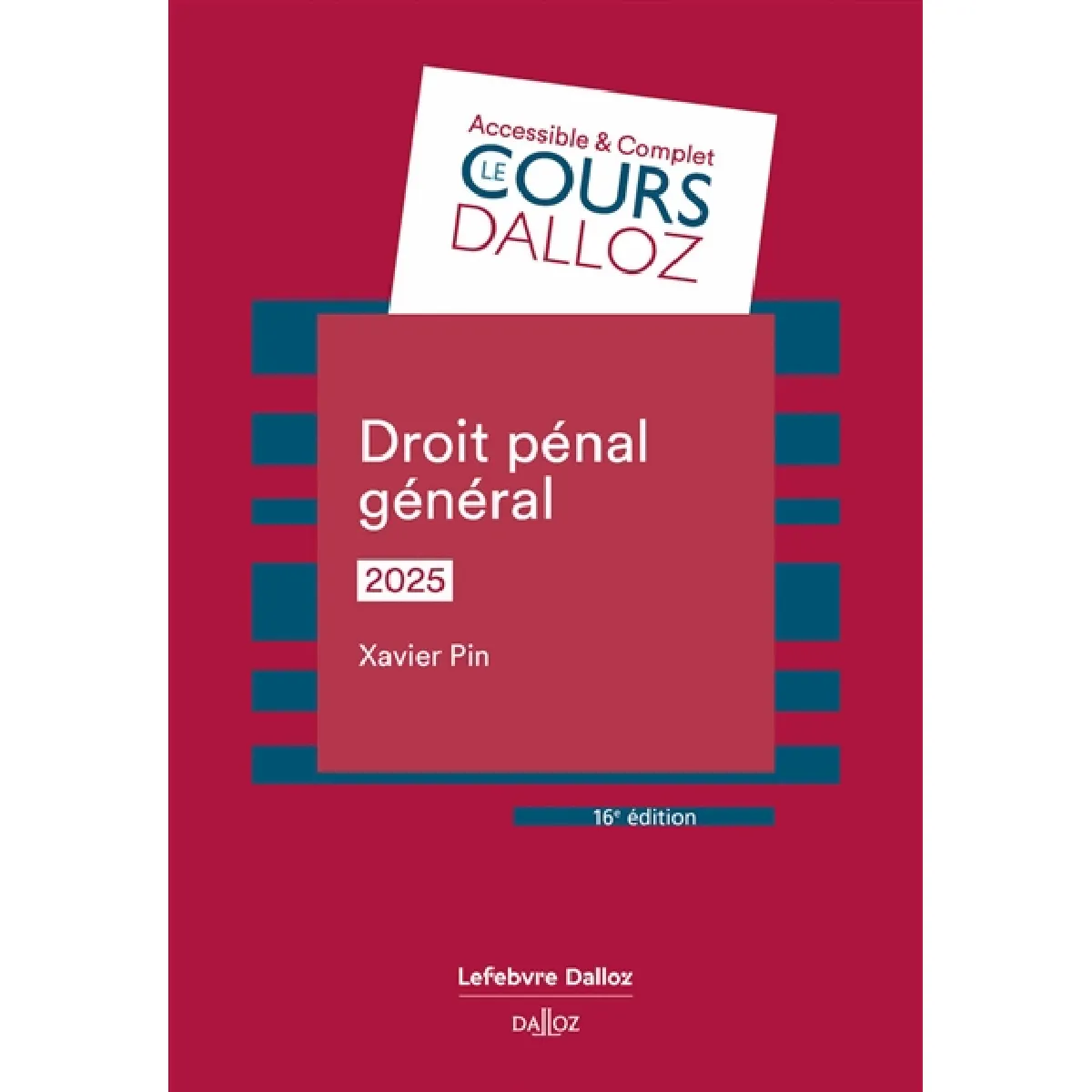 Droit pénal général : 2025 · Occasion