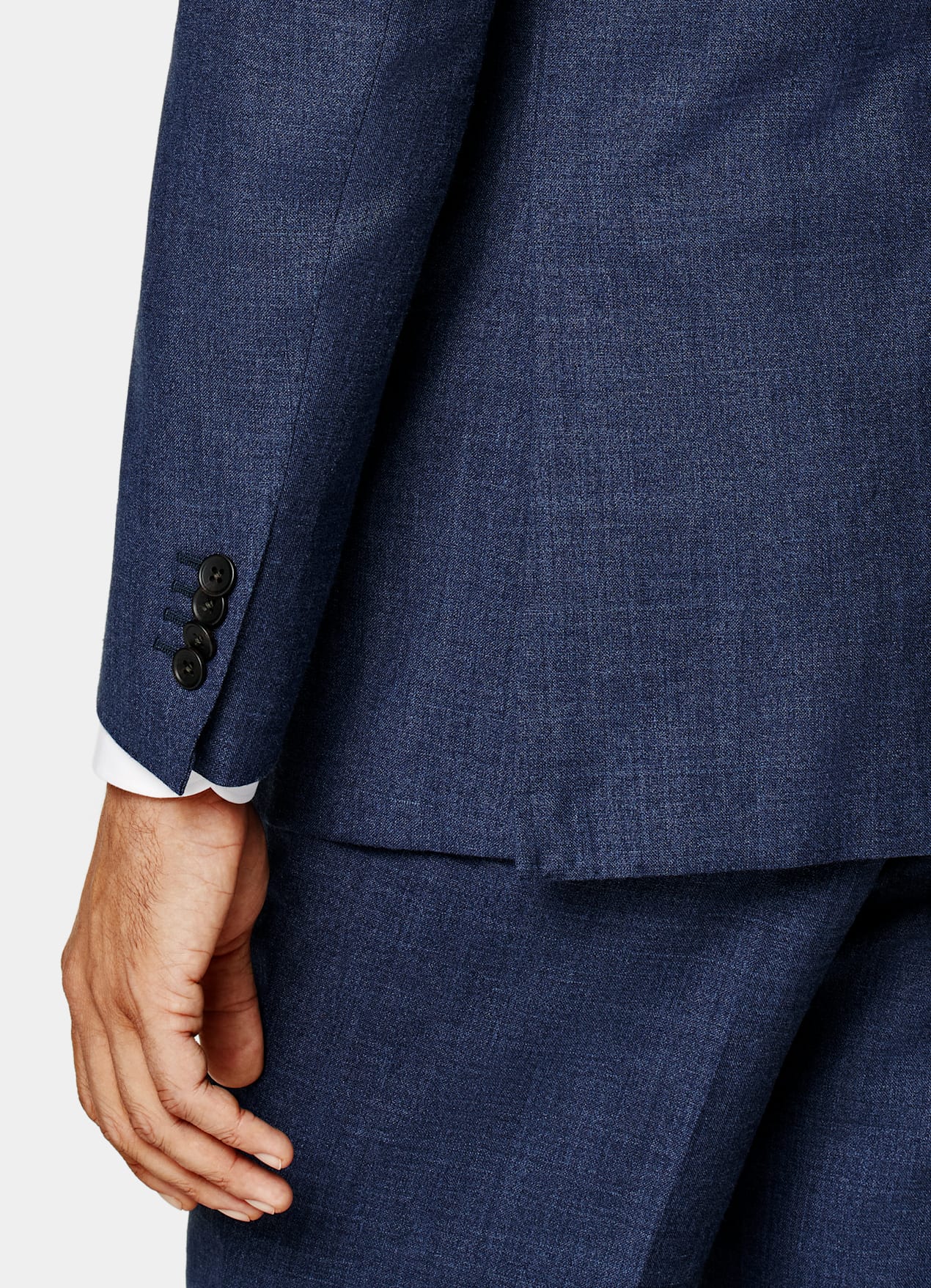 Costume trois pièces Havana coupe Tailored bleu moyen